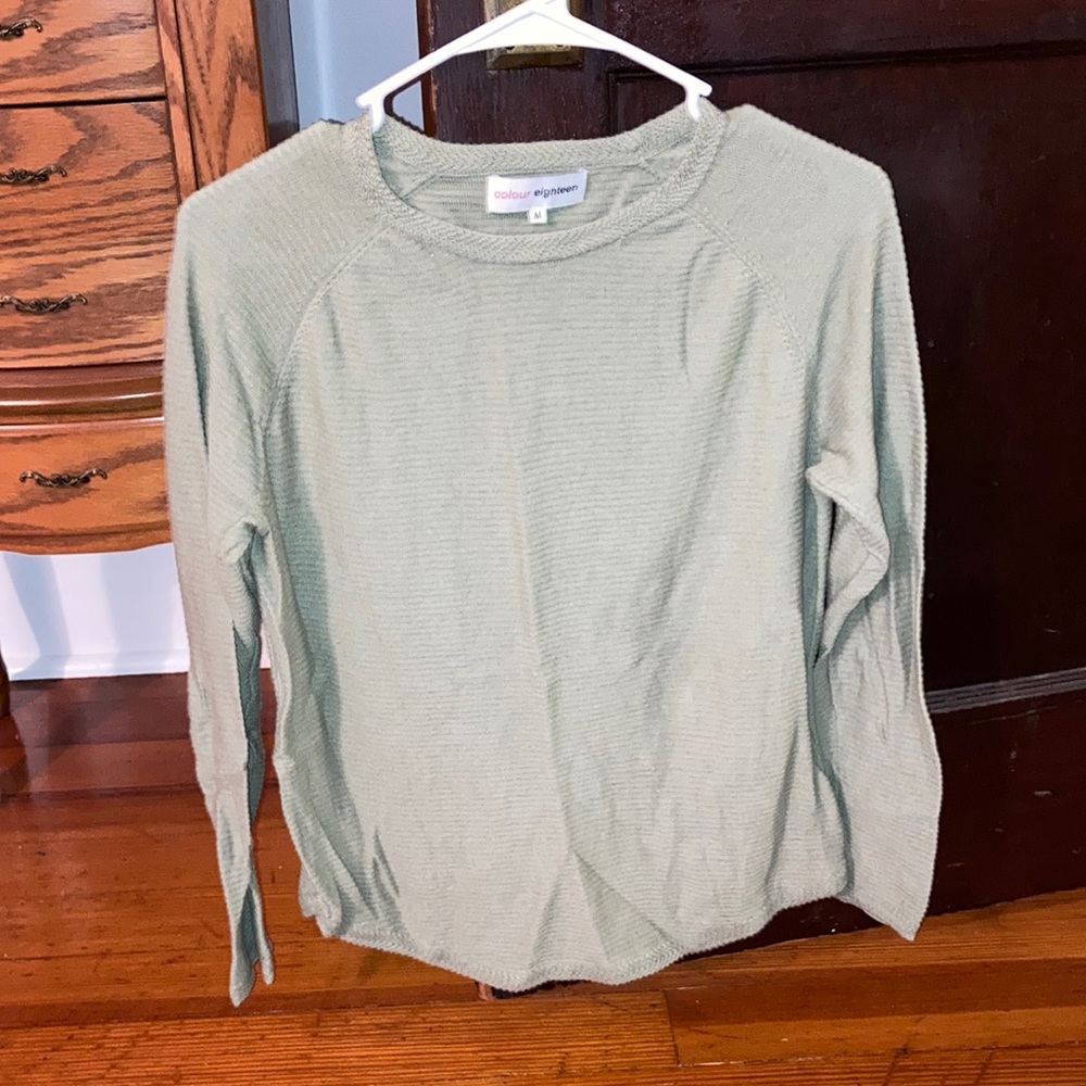 New, never worn sage green sweater
